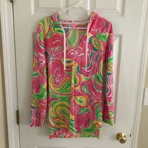 Lilly Pulitzer Terry cloth beach cover-up